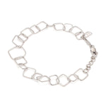 Load image into Gallery viewer, Japanese Platinum Square Links Bracelet for Women JL PTB 1167
