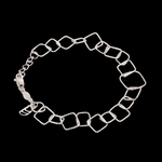 Load image into Gallery viewer, Japanese Platinum Square Links Bracelet for Women JL PTB 1167
