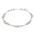 Load image into Gallery viewer, Japanese Platinum with Diamond Cut Balls Bracelet for Women JL PTB 1069
