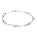 Load image into Gallery viewer, Japanese Platinum with Diamond Cut Balls Bracelet for Women JL PTB 1069
