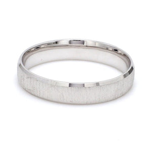 Japanese Textured Platinum Love Bands JL PT 606