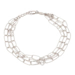 Load image into Gallery viewer, Japanese Three Layer Links Platinum Bracelet for Women JL PTB 1162
