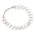 Load image into Gallery viewer, Japanese Three Layer Links Platinum Bracelet for Women JL PTB 1162
