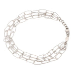 Load image into Gallery viewer, Japanese Three Layer Links Platinum Bracelet for Women JL PTB 1162
