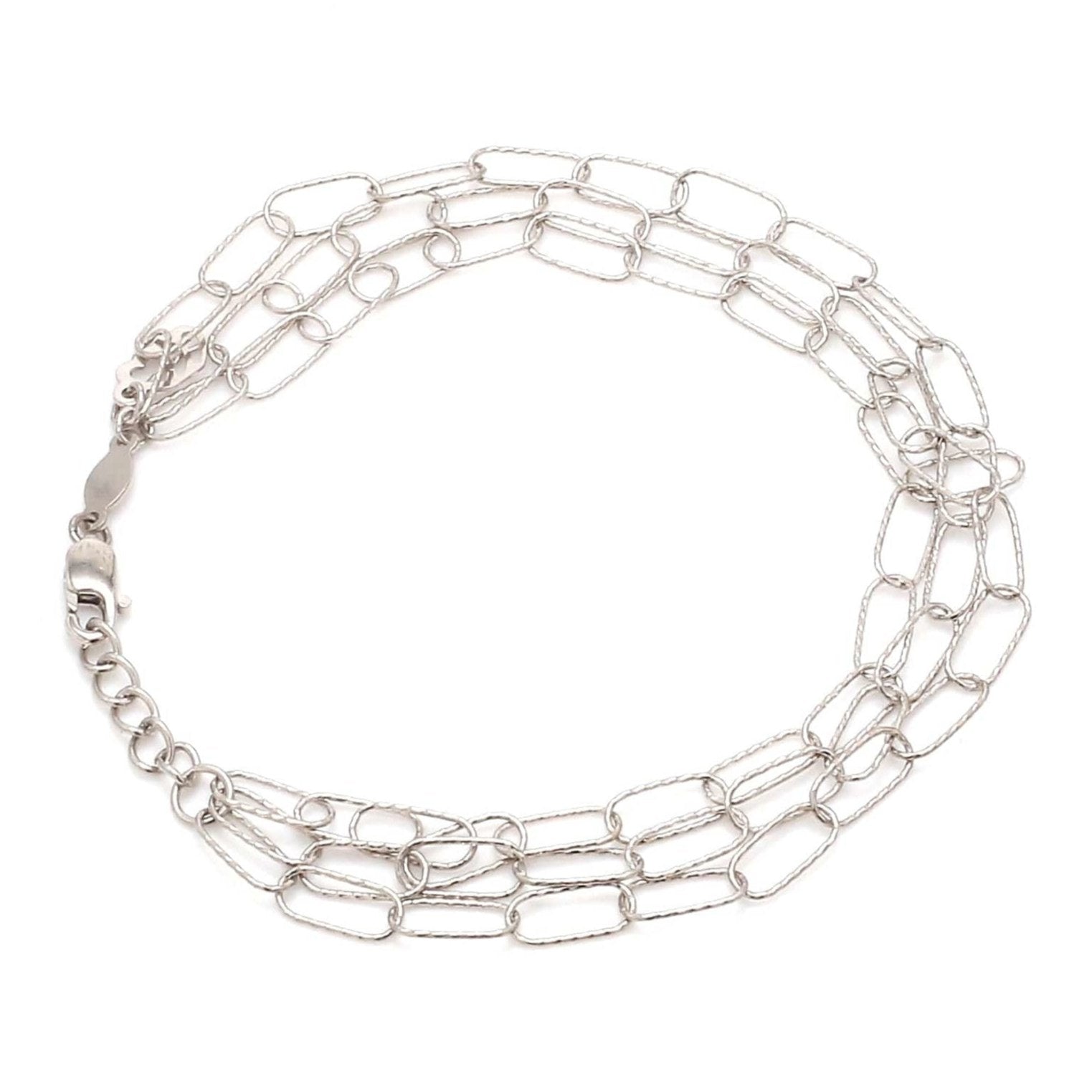 Japanese Three Layer Links Platinum Bracelet for Women JL PTB 1162