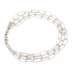 Load image into Gallery viewer, Japanese Three Layer Links Platinum Bracelet for Women JL PTB 1162
