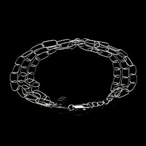 Japanese Three Layer Links Platinum Bracelet for Women JL PTB 1162