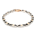 Load image into Gallery viewer, Platinum &amp; Rose gold Bracelet for Men JL PTB 1076
