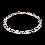 Load image into Gallery viewer, Platinum &amp; Rose gold Bracelet for Men JL PTB 1076
