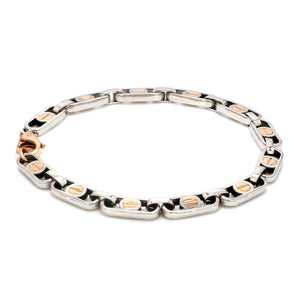 Platinum & Rose gold Bracelet for Men JL PTB 1076