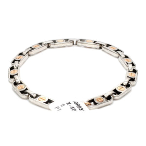 Platinum & Rose gold Bracelet for Men JL PTB 1076