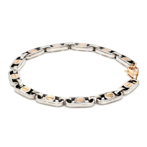 Platinum & Rose gold Bracelet for Men JL PTB 1076