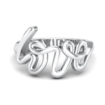 Load image into Gallery viewer, Love Platinum Ring for Women JL PT 457
