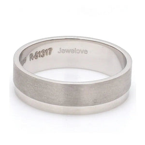 Matte Finish Platinum Love Bands JL PT 287