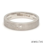 Load image into Gallery viewer, Matte Finish Platinum Love Bands with Parallel Lines JL PT 421
