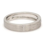 Load image into Gallery viewer, Matte Finish Platinum Love Bands with Parallel Lines JL PT 421
