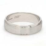 Load image into Gallery viewer, Matte Finish Platinum Ring for Men with Tiny Diamonds JL PT 295
