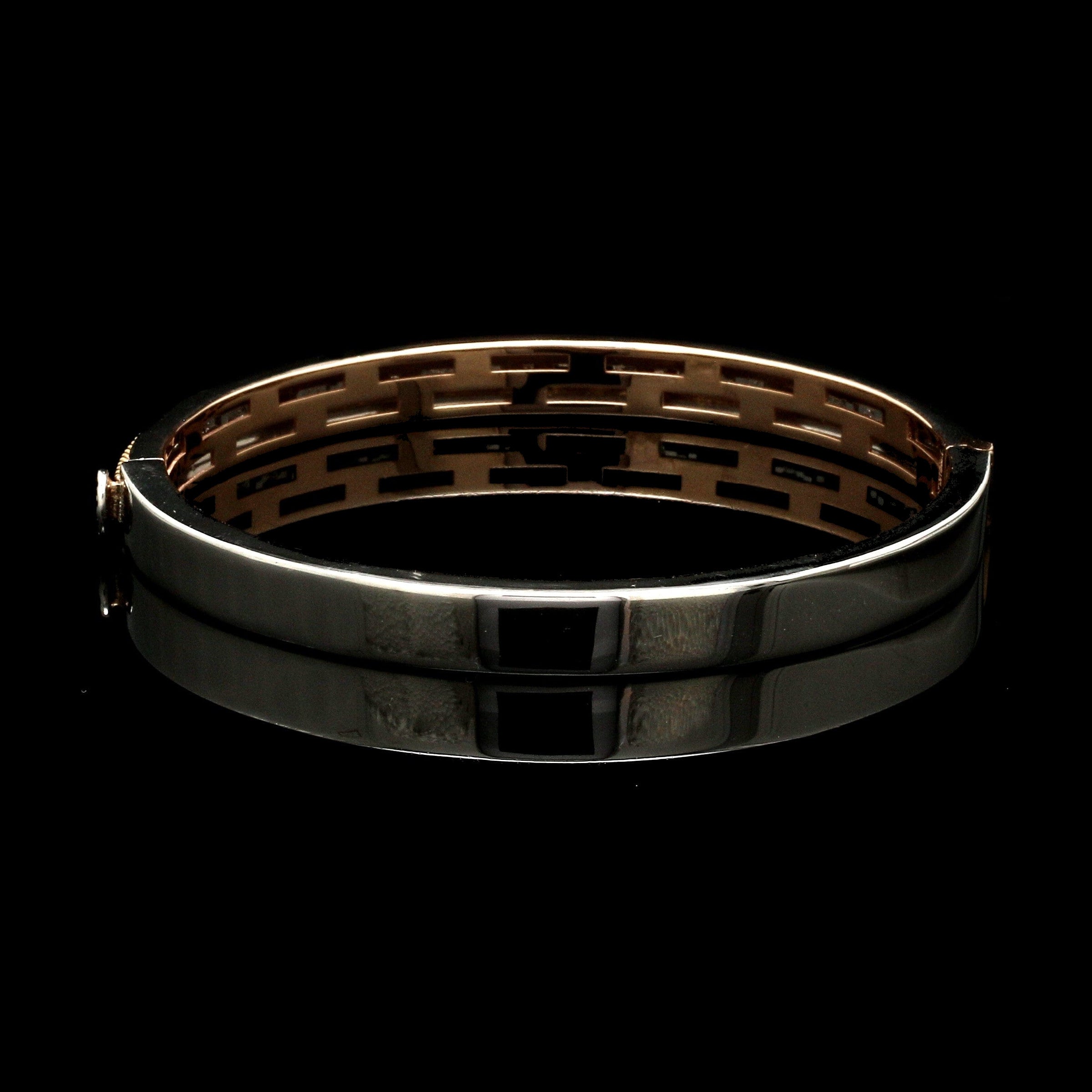 Men of Platinum| 7mm Platinum & Rose Gold Bracelet for Men JL PTB 1215