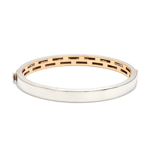 Men of Platinum| 7mm Platinum & Rose Gold Bracelet for Men JL PTB 1215