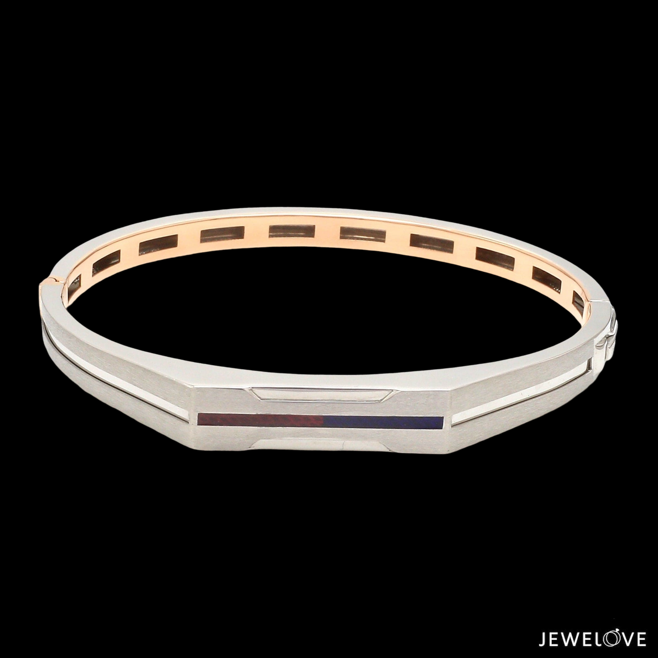 Men of Platinum| 8 Platinum & Rose Gold Bracelet for Men JL PTB 1220