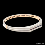 Load image into Gallery viewer, Men of Platinum| 8 Platinum &amp; Rose Gold Bracelet for Men JL PTB 1220
