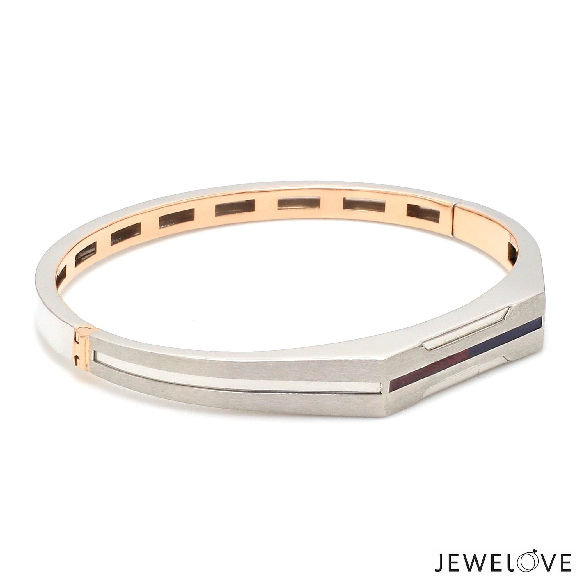 Men of Platinum| 8 Platinum & Rose Gold Bracelet for Men JL PTB 1220