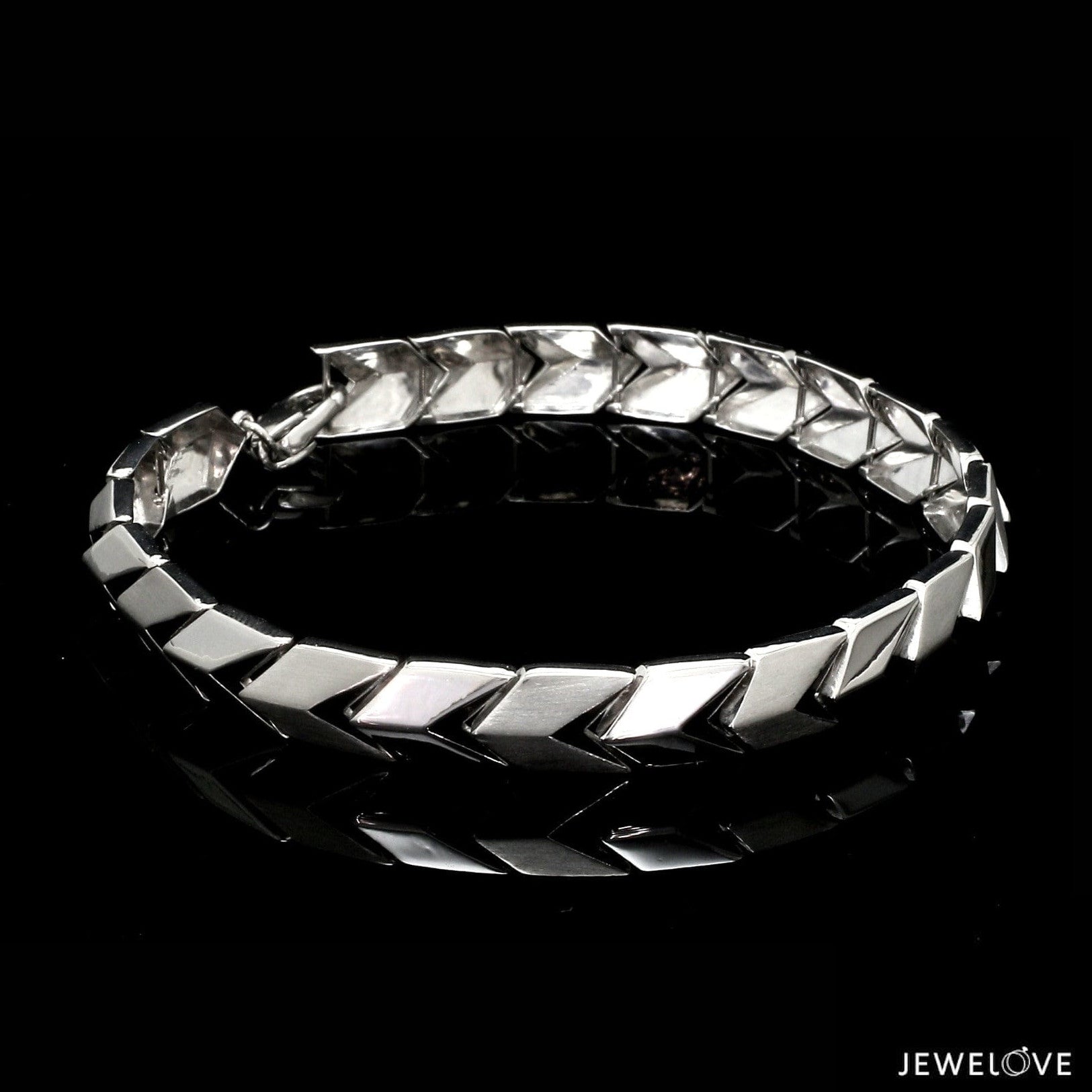 Men of Platinum | Bracelet with Matte Finish & Hi-Polish for Men JL PTB 1212