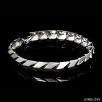 Load image into Gallery viewer, Men of Platinum | Bracelet with Matte Finish &amp; Hi-Polish for Men JL PTB 1212
