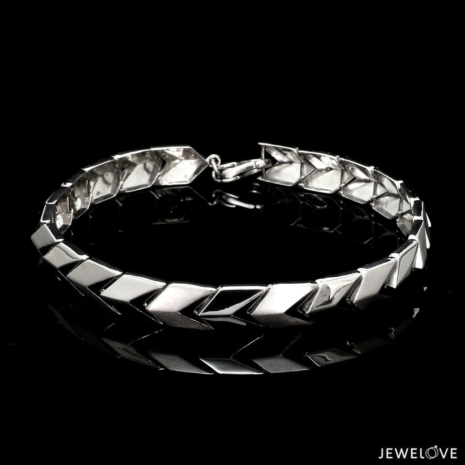 Men of Platinum | Bracelet with Matte Finish & Hi-Polish for Men JL PTB 1212