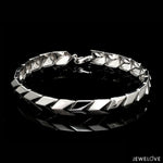 Load image into Gallery viewer, Men of Platinum | Bracelet with Matte Finish &amp; Hi-Polish for Men JL PTB 1212
