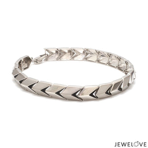 Men of Platinum | Bracelet with Matte Finish & Hi-Polish for Men JL PTB 1212