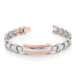 Load image into Gallery viewer, Men of Platinum | Bracelet with Rose Gold for Men JL PTB 786
