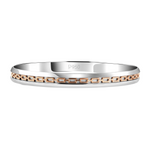 Load image into Gallery viewer, Men of Platinum | Designer Platinum Kada with Rose Gold for Men JL PTB 1196
