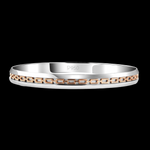 Load image into Gallery viewer, Men of Platinum | Designer Platinum Kada with Rose Gold for Men JL PTB 1196
