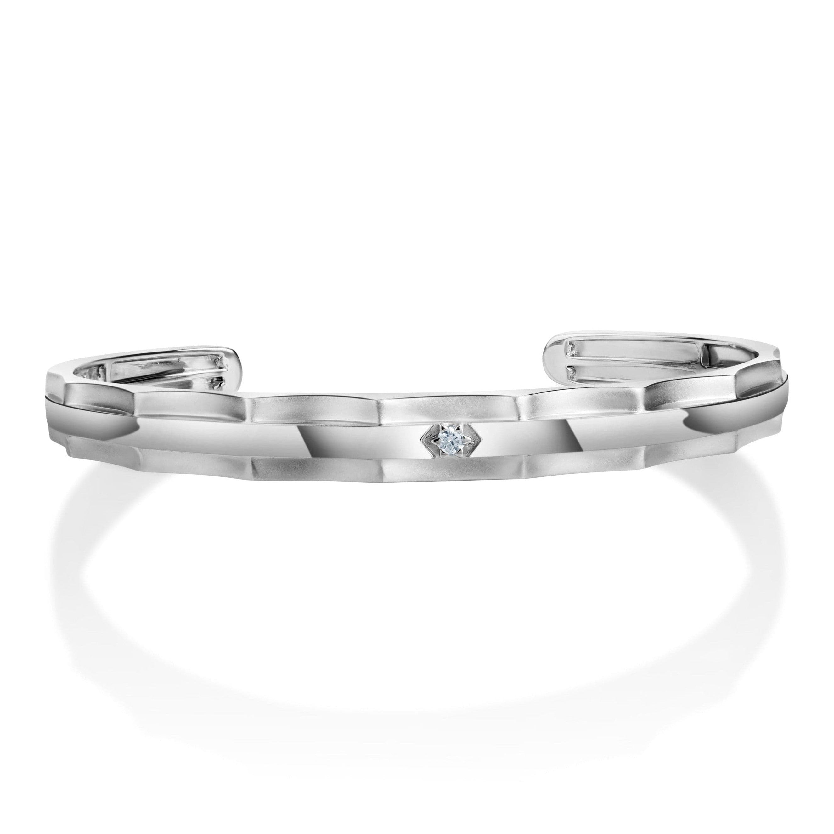 Men of Platinum | Diamond Open Bracelet for Men JL PTB 803