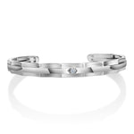 Load image into Gallery viewer, Men of Platinum | Diamond Open Bracelet for Men JL PTB 803
