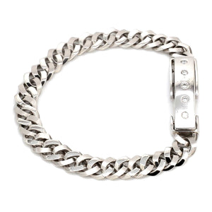 Men of Platinum | Heavy Platinum Bracelet with Unique Diamond Studded Lock JL PTB 1098