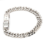 Load image into Gallery viewer, Men of Platinum | Heavy Platinum Bracelet with Unique Diamond Studded Lock JL PTB 1098
