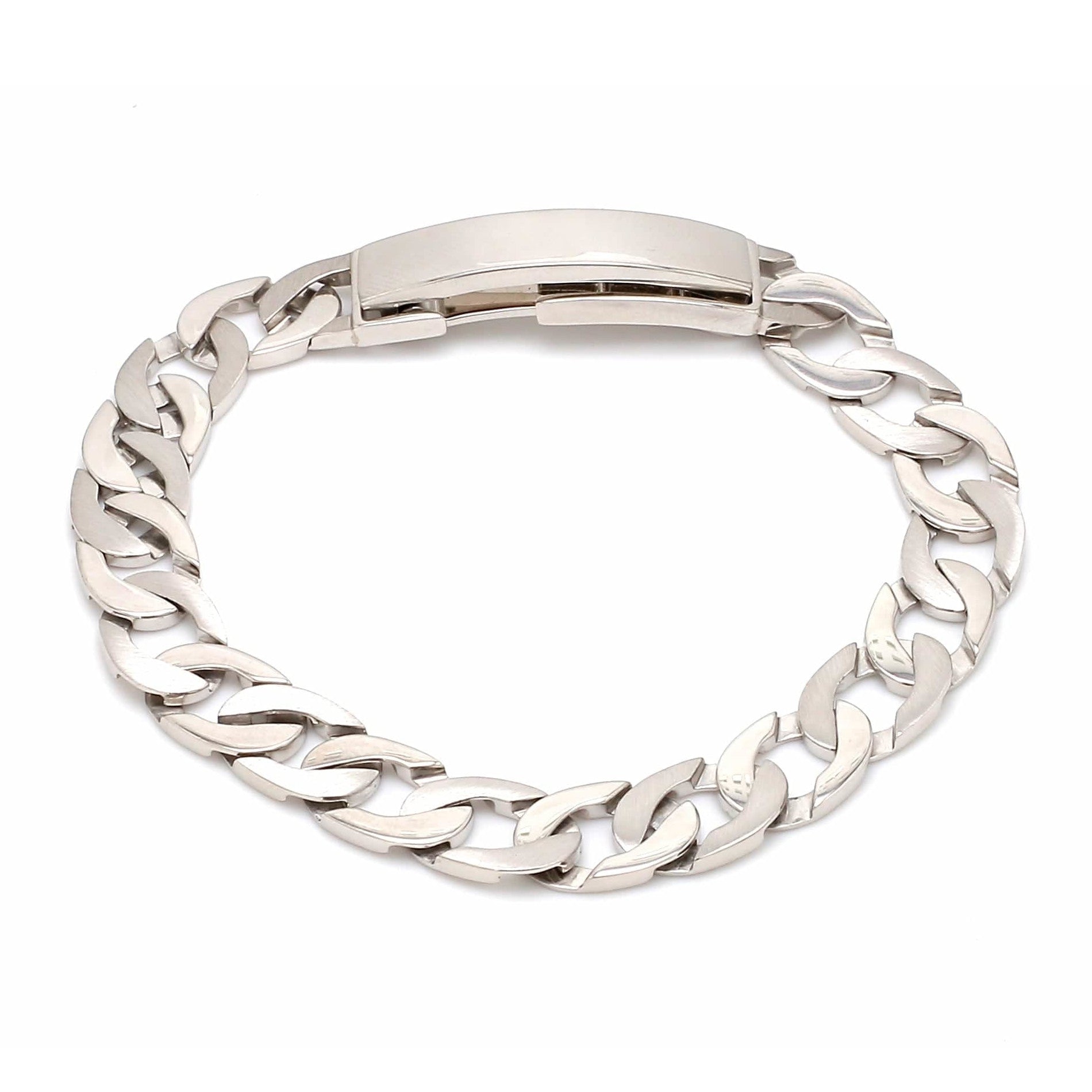 Men of Platinum | Heavy Platinum Bracelet with Unique Diamond Studded Lock JL PTB 651