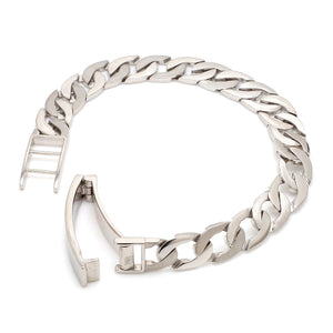 Men of Platinum | Heavy Platinum Bracelet with Unique Diamond Studded Lock JL PTB 651