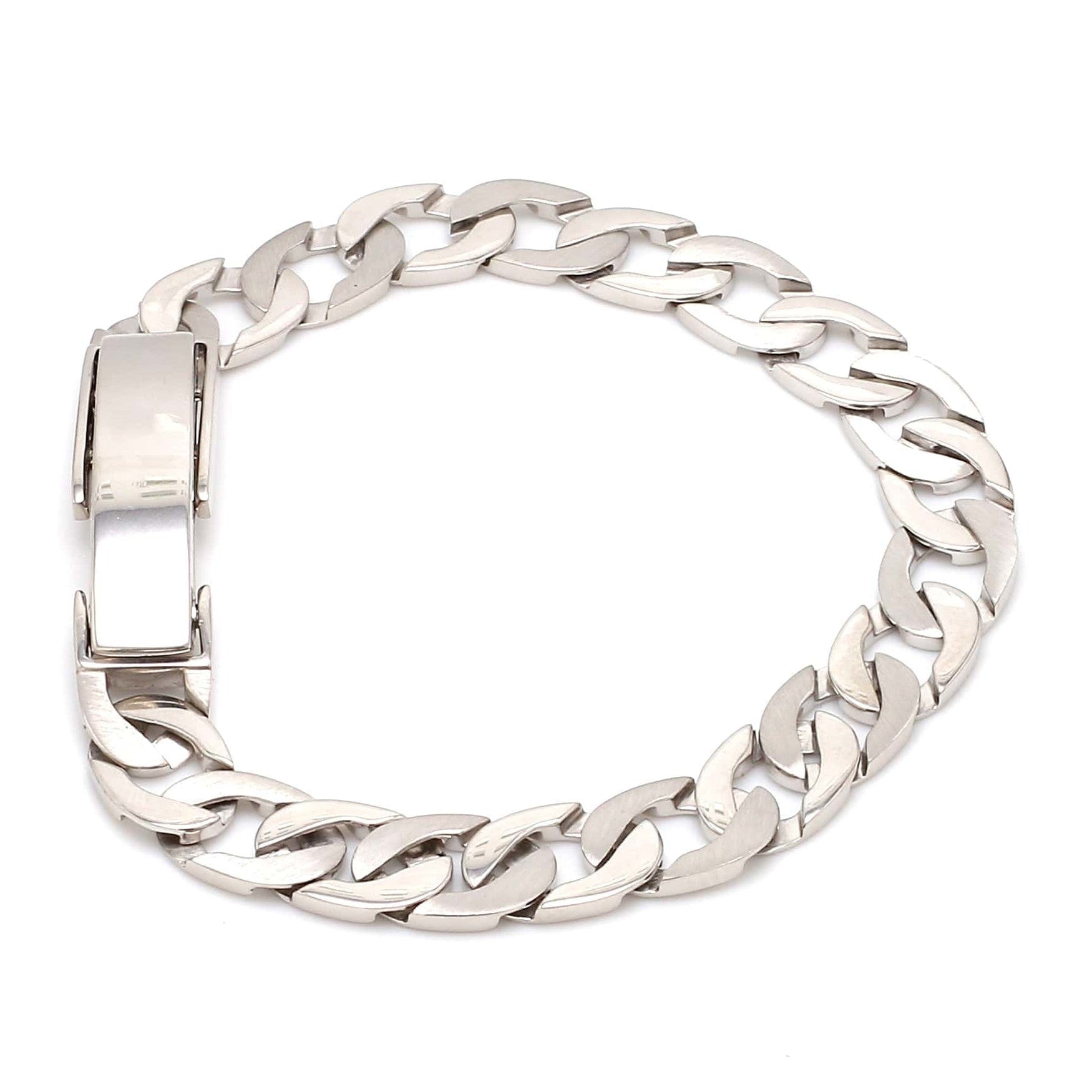 Men of Platinum | Heavy Platinum Bracelet with Unique Diamond Studded Lock JL PTB 651