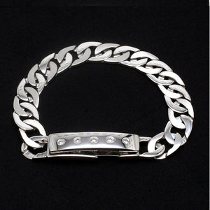 Men of Platinum | Heavy Platinum Bracelet with Unique Diamond Studded Lock JL PTB 651