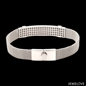 Men of Platinum | Platinum with White Gold Bracelet for Men JL PTB 813-A