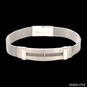 Men of Platinum | Platinum with White Gold Bracelet for Men JL PTB 813-A