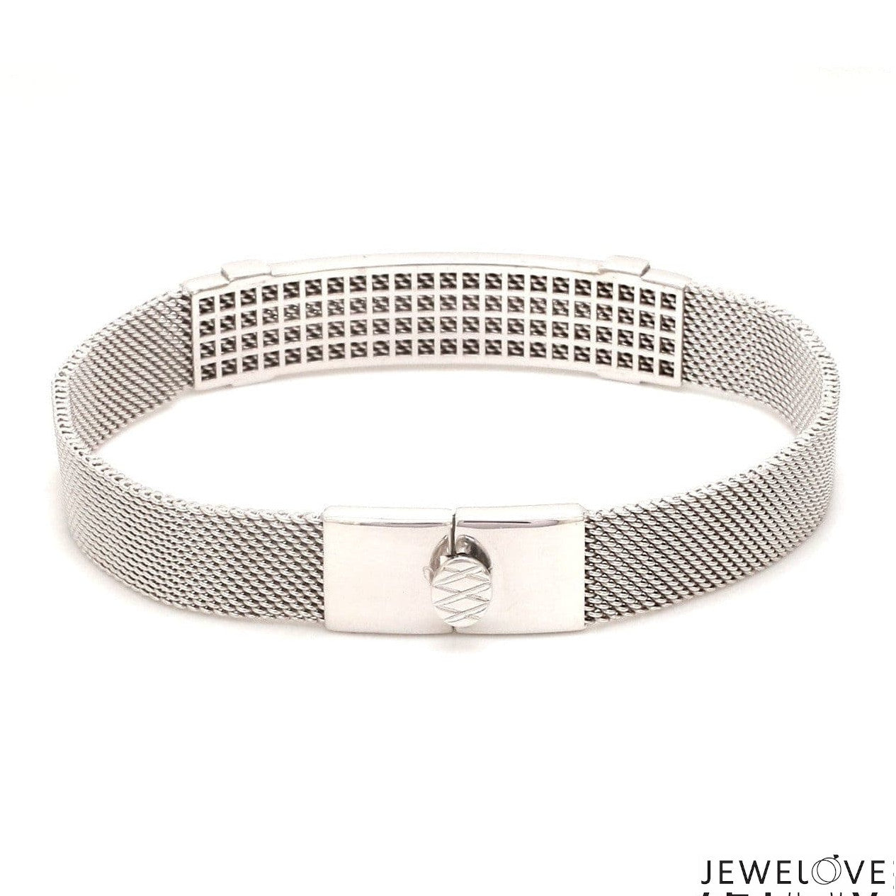 Men of Platinum | Platinum with White Gold Bracelet for Men JL PTB 813-A