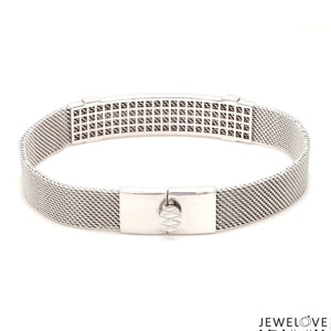 Men of Platinum | Platinum with White Gold Bracelet for Men JL PTB 813-A