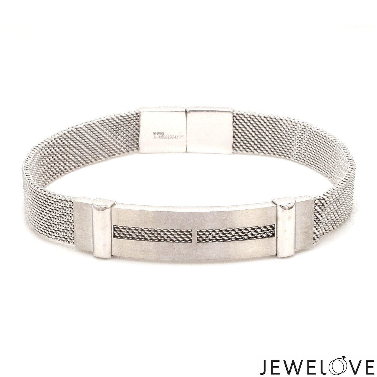 Men of Platinum | Platinum with White Gold Bracelet for Men JL PTB 813-A