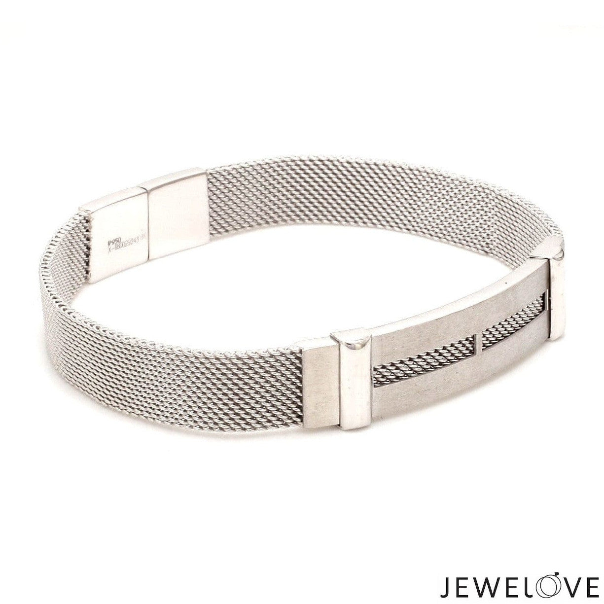 Men of Platinum | Platinum with White Gold Bracelet for Men JL PTB 813-A