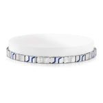 Load image into Gallery viewer, Men of Platinum | Platinum Bracelet with Blue Enamel for Men JL PTB 1198
