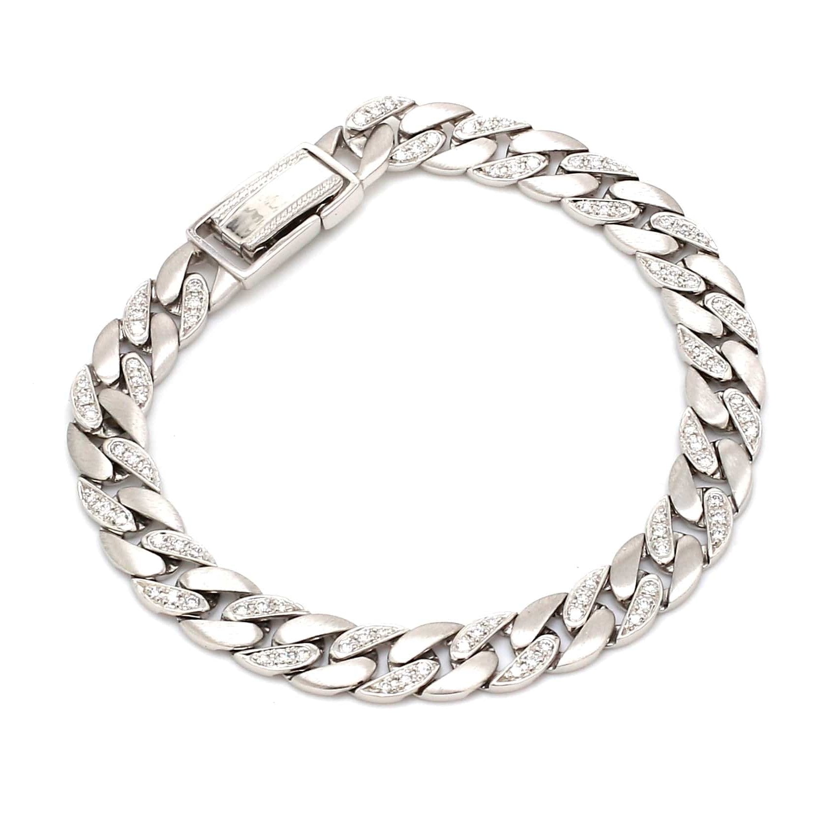 Men of Platinum | Heavy Platinum Diamond Cuban Bracelet JL PTB 1099